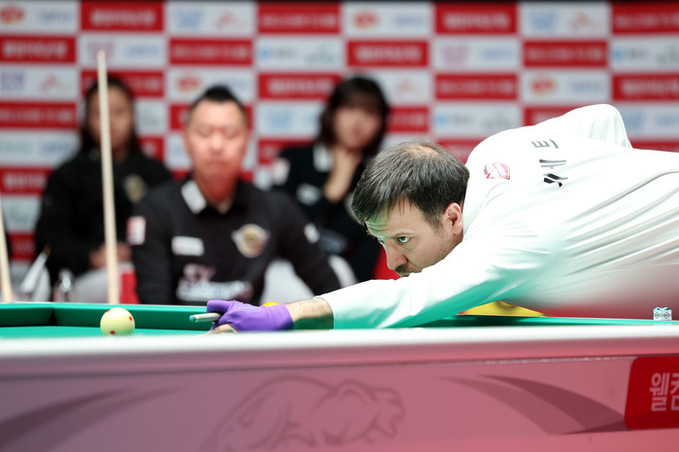 ‘웰컴저축은행 PBA 팀리그’ 5라운드 하이원리조트, PBA 팀리그 5R 선두 올라서"체네트 2승으로  2연승 행진"