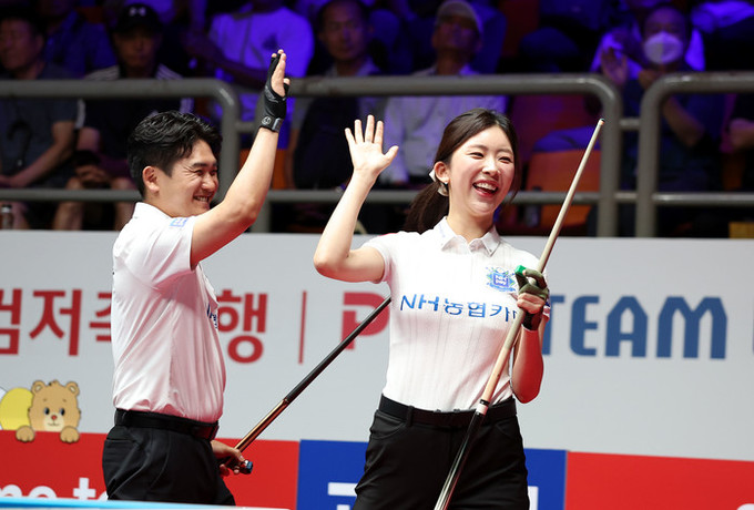 PBA 팀리그 광명시 투어 / NH농협카드, 2연승 달리며 PBA 팀리그 1R 단독 선두 올라